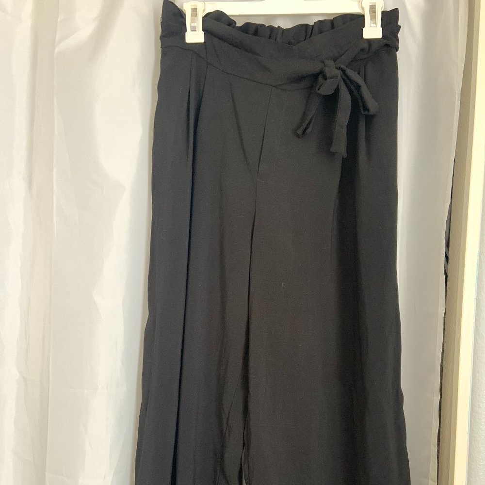ZARA Black Wide Leg Pants